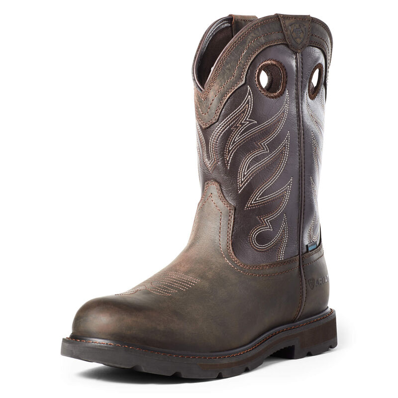 Ariat Arbeitsschuhe Herren - Groundwork Waterproof DunkelBraun ( AZMBW-4159 )